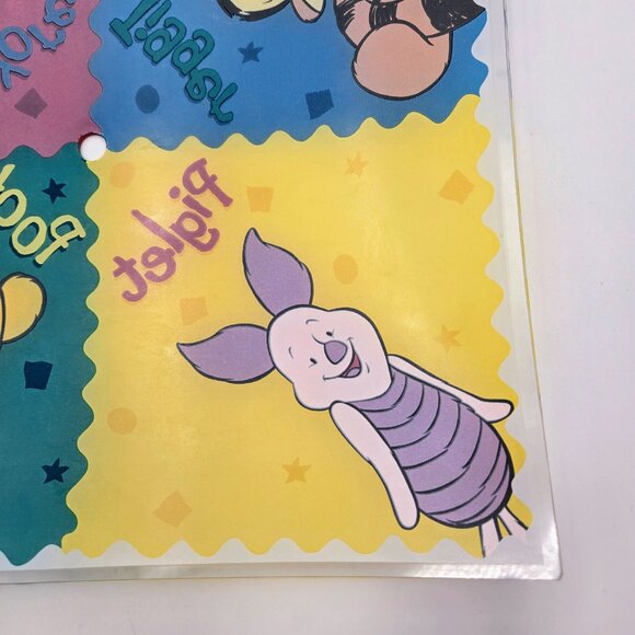 Winnie The Pooh & Friends Vintage Walt Disney Glass Ceiling Light Cover Shade - Picture 10 of 14